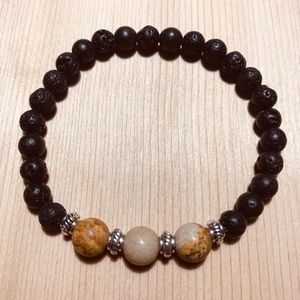 Lava Stone Essential Oil Diffuser Bracelet